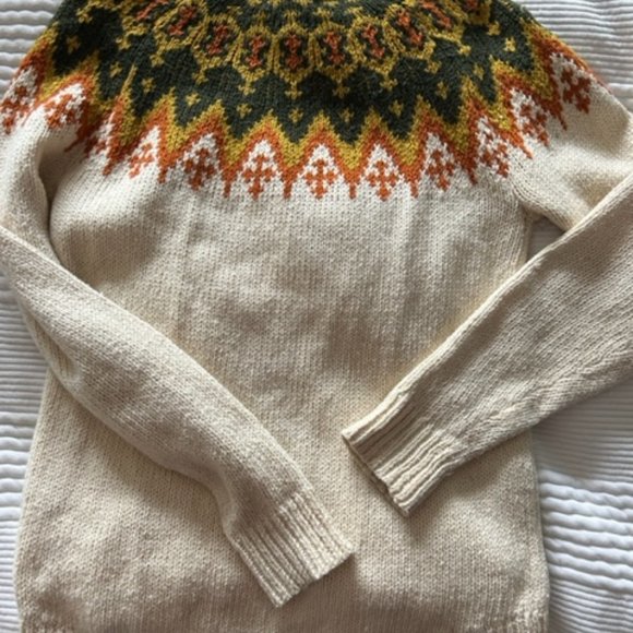 Madewell Mock Neck Scandinavian Fisherman Sweater - Picture 3 of 3